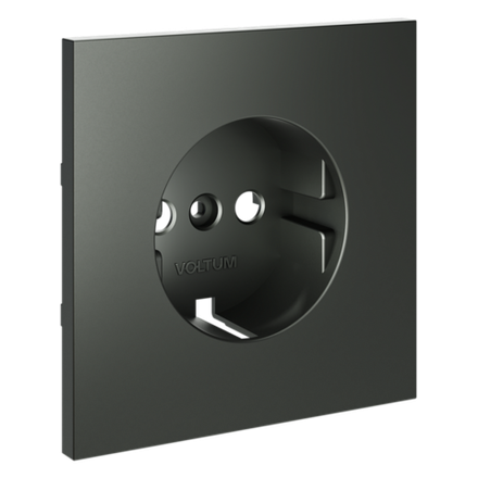 VLS000606 Накладка для розетки с заземлением, S70 (титан). (ТМ Maytoni)