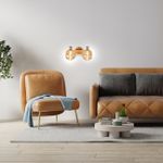 Спот Escada 10177/2A E14*40W White/Chrome/Wood