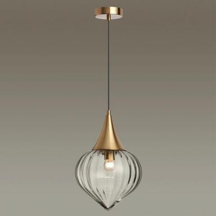 4950/1 PENDANT ODL22 469 бронзовый/прозрачный/стекло Подвес E14 1*40W KESTA