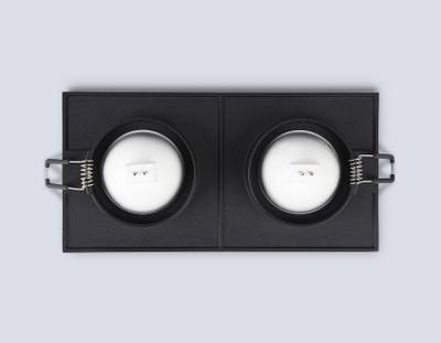 Светильник встраиваемый TN30712/2 BK черный GU5.3/2 182*92*36