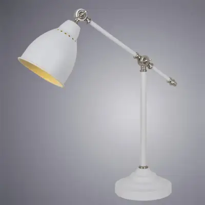 Офисная настольная лампа Arte Lamp BRACCIO A2054LT-1WH, 1хE27