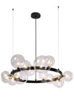 Люстра Crystal Lux AGATA SP15 V2 BLACK/TRANSPARENTE 0032/315