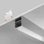Алюминиевый профиль накладной-подвесной 50x50 (Серебро, 2 м), ALM-5050-S-2M. TM Maytoni