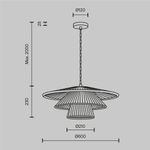 Подвесной светильник Costa E27х1, MOD394PL-01BS1. TM Maytoni