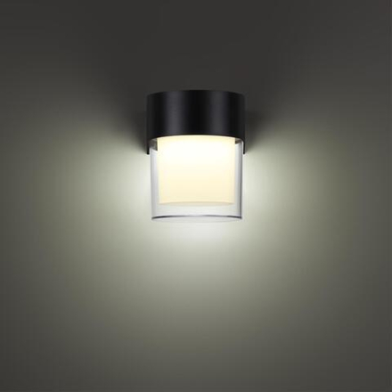 359297 STREET NT24 000 черный Светильник ландшафтный настенный IP65 LED 5W 4000K 175-265V OPAL