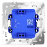VLS010201 Выключатель встраиваемый VOLTUM S70 одноклавишный с подсветкой 10А, (белый глянцевый). (ТМ Maytoni)