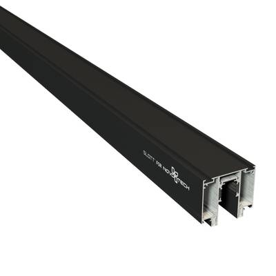 135129  NT21 138 черный Шинопровод для монтажа в натяжной потолок 2м 48V FLUM