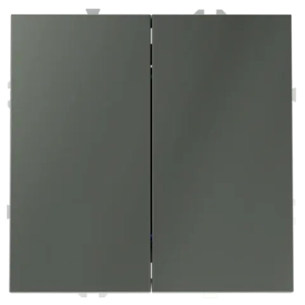 VLS020506 Перекрестный переключатель встраиваемый VOLTUM S70 двухклавишный 10А, (титан). (ТМ Maytoni)