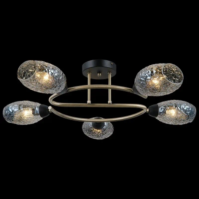 IL0300-5CSQ-79 BK AB светильник потолочный ILLUMICO, E14х5
