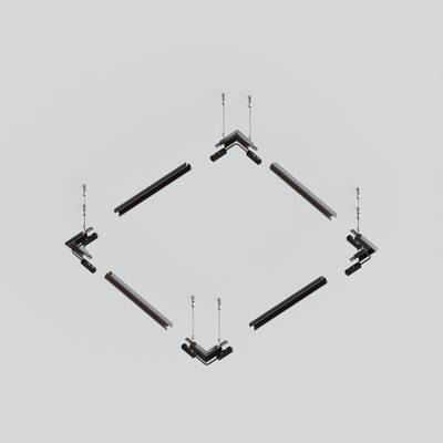 Шинопровод 2м Exility низкопрофильный подвесной круглый, TRXM034-R-412B. TM Maytoni