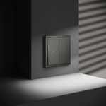 VLS020706 Выключатель встраиваемый VOLTUM S70 для жалюзи 10А, (титан). (ТМ Maytoni)