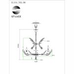SL154.703.08 Люстра подвесная ST-Luce Серый E14 8*40W