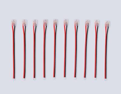 Соединитель гибкий односторонний COB 12/24V для лент 8/10mm GS7375 (2 конт.) (10шт. в комплекте)