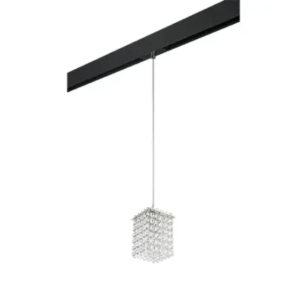 PRO795414 Светильник д/1-фазн трека CRISTALLO 1х40W G9 ХРОМ/ЧЕРНЫЙ (795414+595007) Lightstar