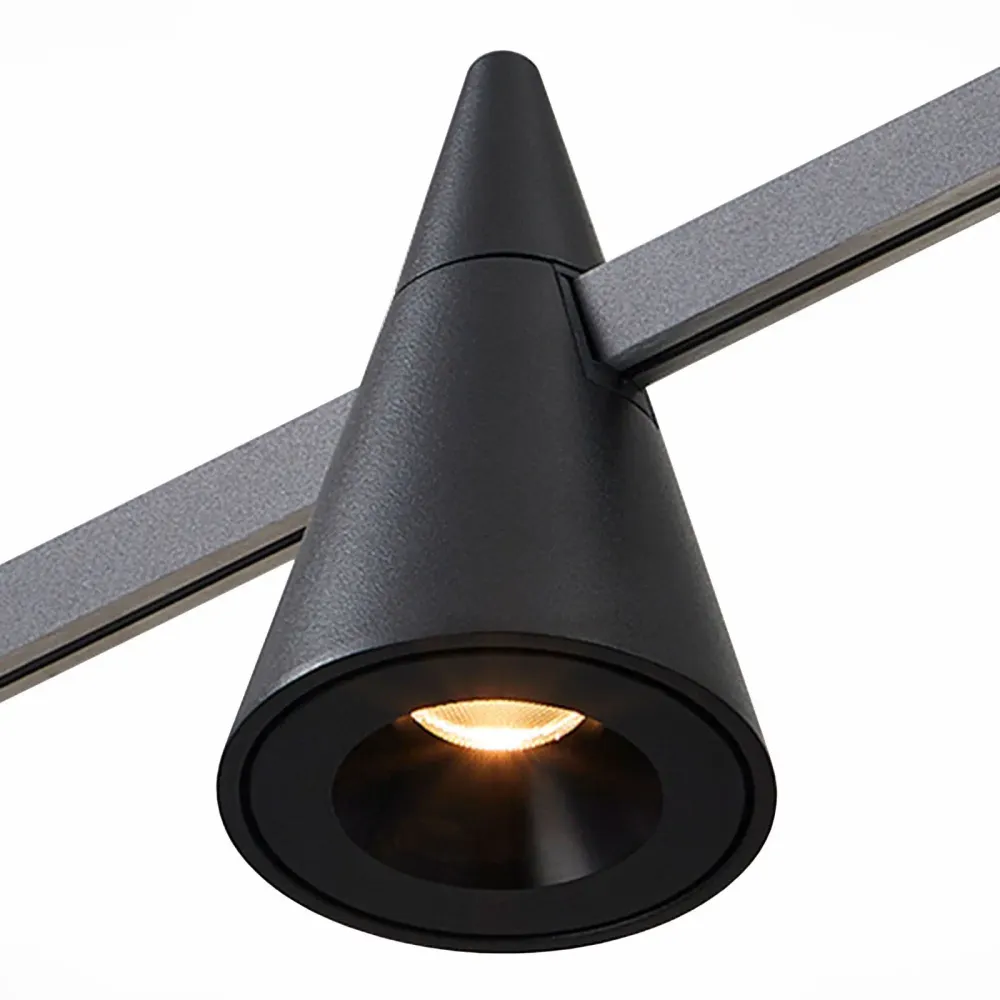 ST813.446.05 Магнитный трековый светильник FARM Черный LED 1*5W 4000K 325Lm Ra90 60 IP20 D70xH115 2