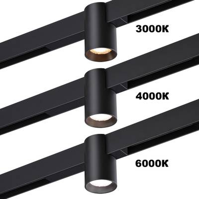 359955 PORT черный Трековый светодиодный светильник диммир. со сменой цв.температуры, пульт ДУ/Tuya Smart Life LED 10W 90-240V VECTOR