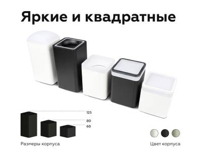 Насадка передняя для корпуса светильника с размером отверстия 70*70mm N7755 FR белый матовый 70*70*H33mm Out10mm MR16
