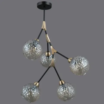 IL0263-5PSQ-79 BK AB светильник потолочный ILLUMICO, E14х5