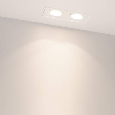 Светильник MS-VORTEX-BUILT-S170x90-2x12W Day4000 (WH-WH, 20 deg, 230V) (Arlight, IP20 Металл, 5 лет)