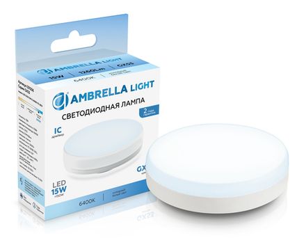 Лампа светодиодная 531506 LED GX53 15W IC 6400K 175-265V