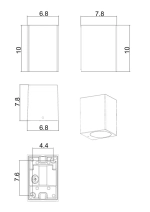 Фасадный светильник Arte Lamp ARTEFACT A3404AL-1BK, 1хGU10