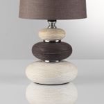 8126/1T COMFI LN25 000 коричневый/бежевый/белый, керамика/текстиль Настольная лампа Е14 1*40W 220V LATZA