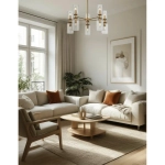 6586/10 MODERNI LN26 132 золото/прозрачный, металл/стекло Люстра подвесная E14 10*40W 220V KASSIA