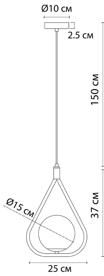 Подвесной светильник Arte Lamp MATISSE A7764SP-1AB, 1хE14
