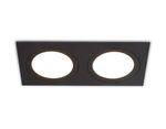 Светильник встраиваемый TN6615/2 BK черный IP44 GX53/2 max 15W  215*110*24