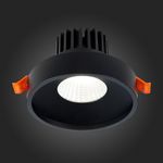 ST751.448.10 Св-к встр. Черный LED 1*10W 4000K 750Lm Ra&gt;90 38° IP20 D100xH75 170-240V