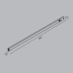 Трековый светильник Базис / Basis Levity 3000К 5Вт 100°, TR190-1-5W3K-B. TM Maytoni