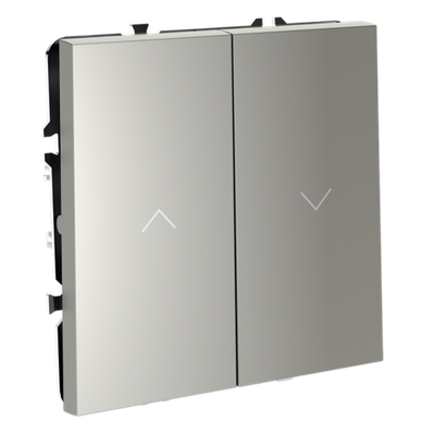 VLS020705 Выключатель встраиваемый VOLTUM S70 для жалюзи 10А, (сталь). (ТМ Maytoni)