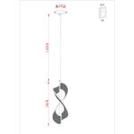 Подвесной светильник Arte Lamp FIORITA A2093SP-1GO, 1хLED