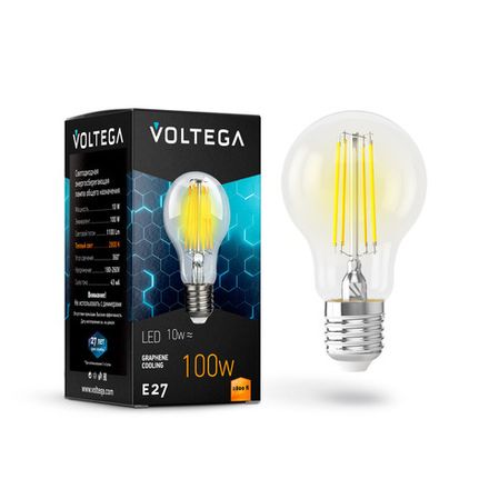 Светодиодная лампа Crystal Graphene A60 10W 2800K E27, 7102. TM Maytoni
