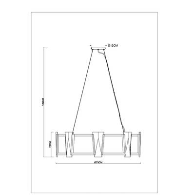 Подвесная люстра ARTE LAMP GRATO A4079LM-8CC, 8хE14