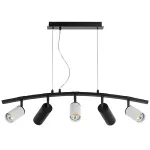 LR735363872 Люстра RULLO 5х50W GU10 ЧЕРНЫЙ/БЕЛЫЙ (571735+214436-3+214487-2)