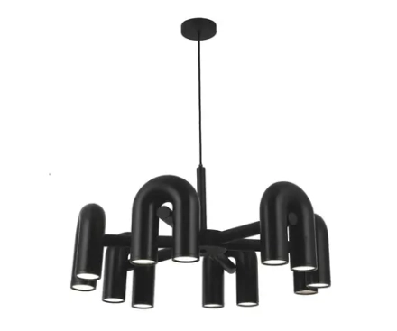 08465-6,19 Люстра Канти черный d80 h150 Led 72W (3000-6000K)