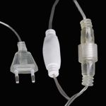 A-012 LED RGB светодиодная гирлянда "бахрома" 3x0.6м 140LED прозрачный провод
