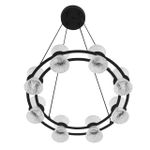 8341/28L LEDIO LN черный/прозрачный металл/акрил Люстра подвесная LED 28W 3000K 220V VINORA