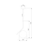 Подвесной светильник с плафоном 50153/1 хром, E27х1