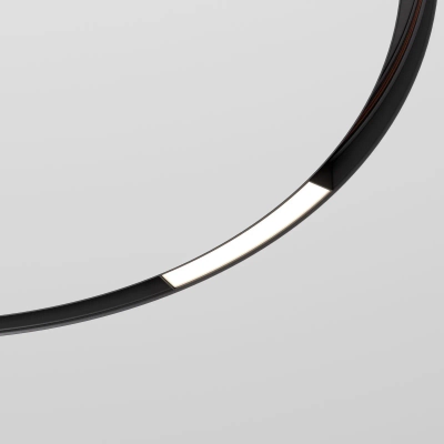 Slim Magnetic Трековый светильник для радиусного шинопровода 8W 4200K Planar чёрный Ø 800мм 85179/01
