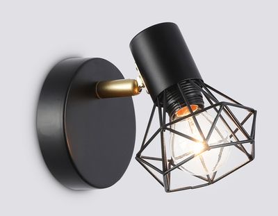 Светильник накладной TR8655 BK/GD черный/золото E14 max 60W 170*100*140