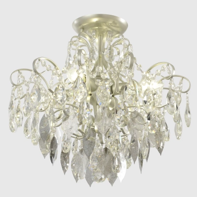 Светильник потолочный Crystal Lux ESMIRALDA PL4 SILVER 0524/104