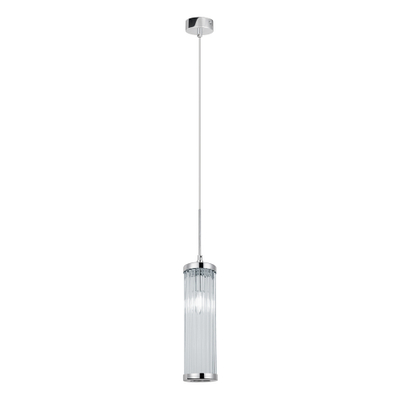Светильник подвесной Crystal Lux TADEO SP1 D100 CHROME/TRANSPARENTE 3030/201