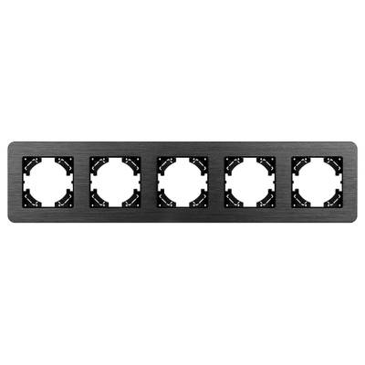 Рамка алюминиевая FRM-AKIRY-AL-5-BK (Arlight, -)