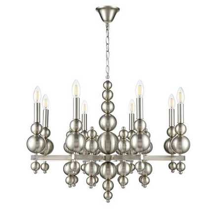 8107/8 MODERNI LN26 128 никель, металл Люстра Е14 8*40W 220V NANA