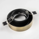 L01002721 Светильник LEVIGO MR16/HP16 ЧЕРНЫЙ МАТОВЫЙ/БРОНЗА (010027+510021)