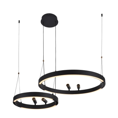 Подвесная люстра Slinga 4474-2P, LED*53W + LED*33W + 4*LED*3W, 2075LM, 3000-6500K. ТМ F-Promo