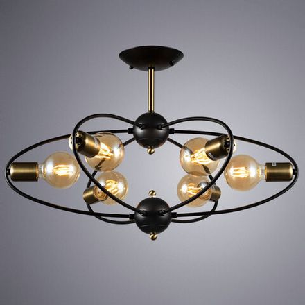 Потолочная люстра Arte Lamp GLASGOW A1963PL-6BK, 6хE27