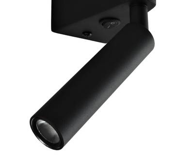 08079,19 Настенный светильник Прани черный w10*2,5 h44,5 Led 3W+5W (3000K)